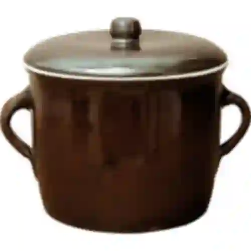 Keramický hrniec - 5l jednoduchý s pokrievkou