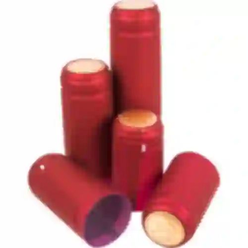 Kryty s perforáciou červené fi31mm 100ks.