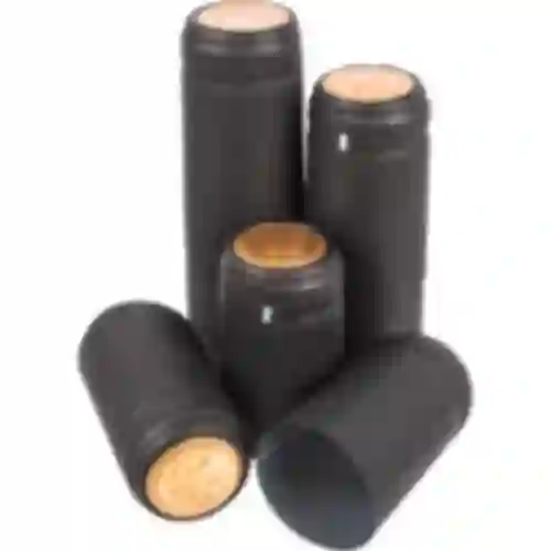 Kryty s perforáciou čierne fi31mm 100ks.