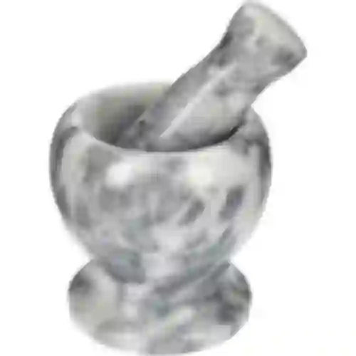Kuchynský mramorový mažiar, sivý, fi 10,5 cm