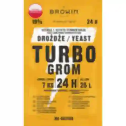 Kvasnice na destiláty Turbo Grom 24h