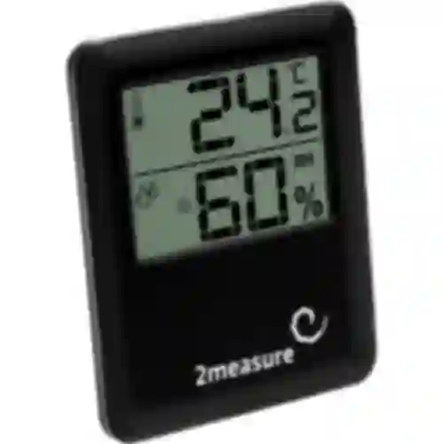 Meteorologická stanica – elektronická, bezdrôtová, čierna