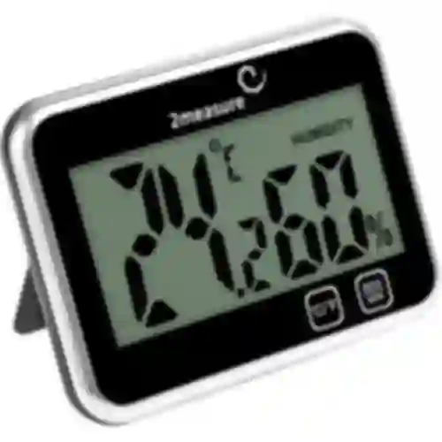 Meteorologická stanica – elektronická, bezdrôtová, čierna