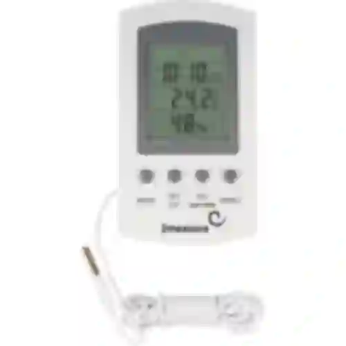 Meteorologická stanica – elektronická, sonda, biela