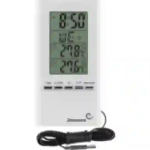 Meteorologická stanica – elektronická, sonda, biela