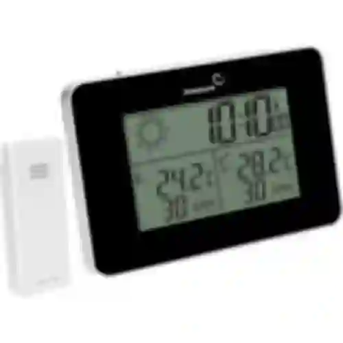 Meteorologická stanica RCC – elektronická, bezdrôtová, podsvietený senzor, čierna