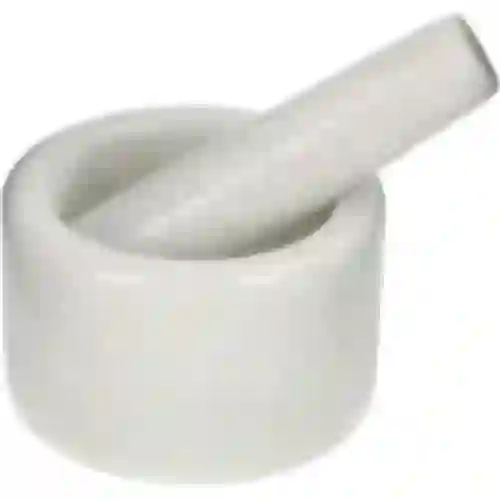 Mramorový kuchynský mažiar, biely, fi 10 cm