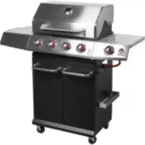 Plynový gril dragON BBQ101, 11,7 kW, čierno-strieborný