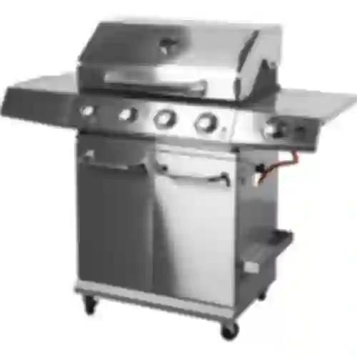 Plynový gril dragON BBQ201, 18,8 kW, strieborný