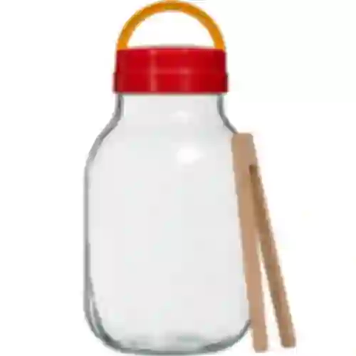 Pohár TO 3 L s plastovým viečkom + kliešte fi 100