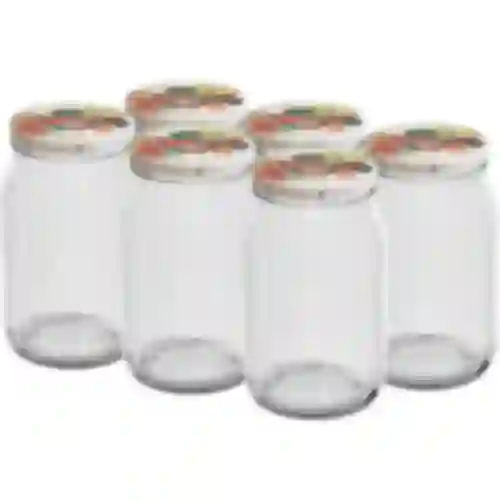 Pohár TO 900 ml s farebným viečkom fi82/6 - 6 ks.