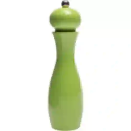 Ručný mlynček na korenie a soľ, 18 cm, zelený