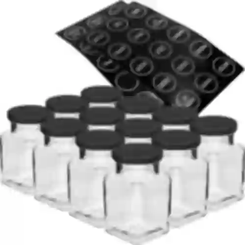 Súprava 12 x pohár 150ml + 30 etikiet na označovanie korenín