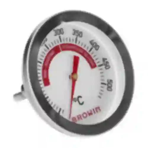 Teplomer na gril a BBQ, od 50 do +500°C, bimetalický, 5,3cm