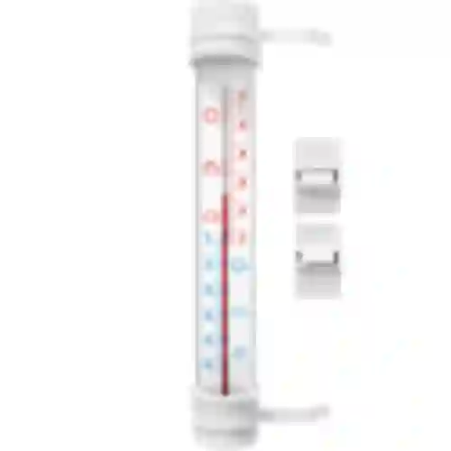 Vonkajší teplomer biely (-50°C do +50°C) 27cm