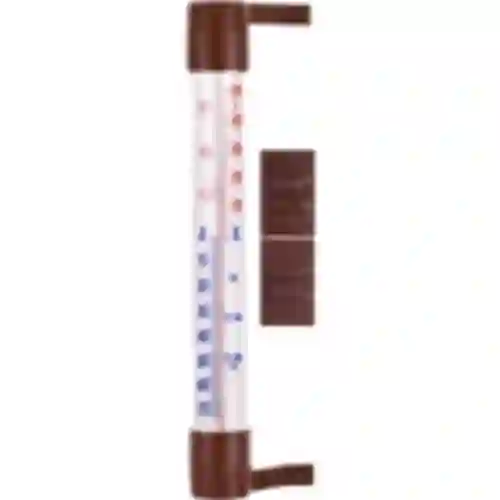 Vonkajší teplomer hnedý (-60°C do +50°C) 23cm