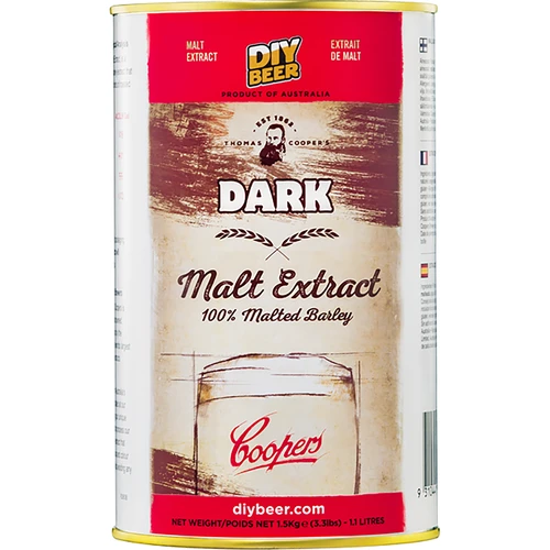 Tmavý sladový extrakt Coopers Dark  - 1 ['sladový extraktsladový', ' sladový extrakt v prášku', ' jačmenný sladový extrakt', ' ako vyrobiť sladový extrakt', ' sladový extrakt 14kg', ' pivo zo sladového extraktu', ' suchý sladový extrakt', ' nesladený sladový extrakt', ' coopers']