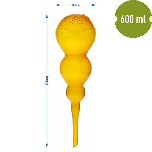 Trojitá zavlažovacia guľa (trojkomorová), priehľadná žltá, 600 ml - 5 ['zavlažovacie gule', ' dávkovač na zavlažovanie kvetov', ' na polievanie kvetov', ' zvlhčovače pre kvety', ' zavlažovanie kvetov', ' zavlažovanie rastlín', ' zavlažovače do kvetináčov', ' na polievanie kvetov', ' pre izbové kvety', ' zavlažovací systém', ' zavlažovacia guľa', ' dávkovač vody do kvetináčov', ' gule pre rastliny', ' dávkovač pre rastliny', ' polievanie rastlín', ' zavlažovacia guľa', ' trojité zavlažovacie gule', ' dekoratívne zavlažovače pre rastliny', ' praktické zavlažovacie gule', ' objemné zavlažovacie gule', ' transparentné priehľadné zavlažovacie gule', ' farebné gule na zavlažovanie rastlín', ' žlté gule pre rastliny']