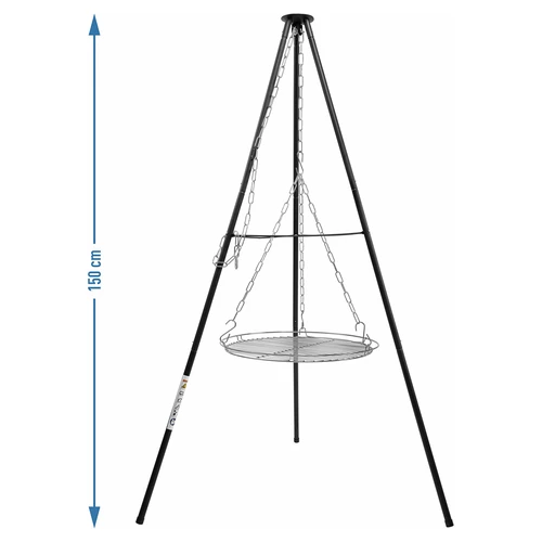 Trojnožka ohnisková s roštom, 150 cm - 5 ['trojnožka ohnisková', ' rošt ohniskový', ' statív na ohnisko', ' gril ohniskový', ' rošt na trojnožke', ' varenie na ohnisku', ' gril trojnožka', ' táborenie', ' outdoorová turistika', ' kempingové príslušenstvo', ' maďarský kotlík', ' trojnožka na kotlík', ' trojnožka na liatinovú panvicu', ' varenie v prírode', ' jedlá nad ohniskom', ' grilovanie na čerstvom vzduchu', ' pečenie nad ohniskom', ' vybavenie na ohnisko', ' vybavenie na záhradu', ' varenie na záhrade', ' grilovanie v záhrade', ' jedlá z roštu', ' grilovacia sezóna', ' akú trojnožku vybrať']