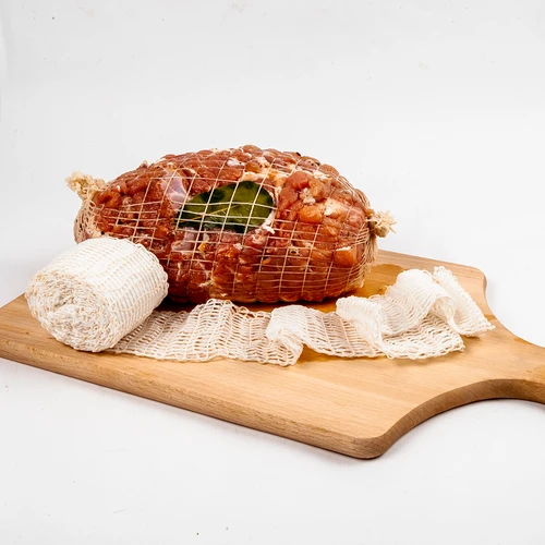 Údenárska sieťka s rozmermi 15 cm x 5 m, s tepelnou odolnosťou do 220°C - 4 ['sieťka na šunku', ' potravinová sieťka', ' sieťka na údeniny', ' sieťka na údenie údenín', ' sieťka na zrejúce údeniny']