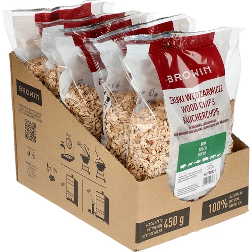 Údenárske štiepky (100% Buk) kl 2 - 450g X5  - 1 
