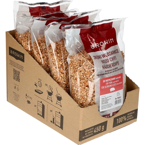 Údenárske štiepky (70% Olša + 30% Buk) kl 2 450g X5  - 1 