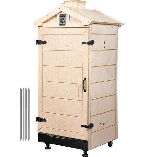 Údiaca komora z atestovanej preglejky, bezrámová 200L, s kolieskami