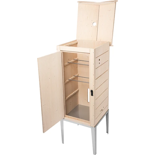 Údiaca komora z certifikovanej preglejky, 200 l, s nerezovým podstavcom - 2