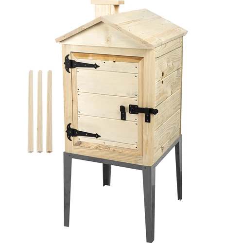 Údiaca komora zo smrekového dreva, 115L, s nerezovým podstavcom