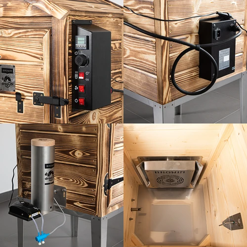 Udiareň 115 L dragON Wood 60E - drevená kúrená drevom, s elektrickým vykurovacím modulom a regulátorom - 4