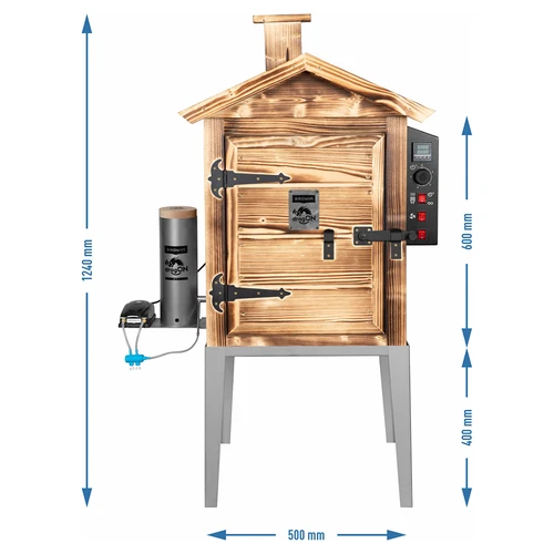 Udiareň 115 L dragON Wood 60E - drevená kúrená drevom, s elektrickým vykurovacím modulom a regulátorom - 8