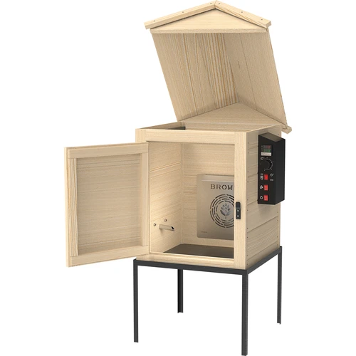 Udiareň 115 L dragON Wood 60E drevená, s elektrickým vykurovacím modulom a ovládačom - 5 ['súprava na údenie', ' elektrická udiareň', ' drevená udiareň', ' drevená elektrická udiareň', ' udiareň s dymogenerátorom', ' udiareň s generátorom dymu', ' všetko na údenie', ' udiareň browin', ' záhradná udiareň', ' udiareň na stojane', ' údenie', ' údenie na studeno', ' údenie studeným dymom', ' moderná udiareň', ' univerzálna udiareň', ' štiepky na údenie', ' univerzálna súprava na údenie', ' digitálny ovládač', ' digitálna udiareň', ' udiareň s teplovzdušným obehom', ' priestranná udiareň', ' udiareň 60 cm', ' vysoká udiareň', ' hit!']