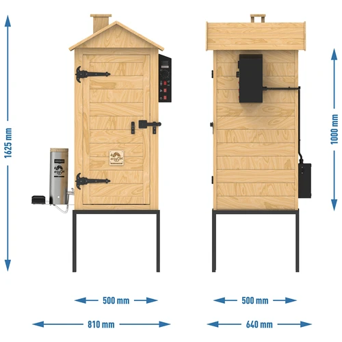 Udiareň 200 L dragON Larch E21 - z modrínu, s elektrickým vykurovacím modulom a ovládačom - 14 ['súprava na údenie', ' elektrická udiareň', ' drevená udiareň', ' drevená elektrická udiareň', ' udiareň s dymogenerátorom', ' udiareň s generátorom dymu', ' všetko na údenie', ' udiareň browin', ' záhradná udiareň', ' udiareň na stojane', ' údenie', ' údenie na studeno', ' údenie studeným dymom', ' moderná udiareň', ' univerzálna udiareň', ' štiepky na údenie', ' univerzálna súprava na údenie', ' digitálny ovládač', ' digitálna udiareň', ' udiareň s teplovzdušným obehom', ' priestranná udiareň', ' udiareň 100 cm', ' vysoká udiareň', ' hit!', ' udiareň z modrínu', ' udiareň 200L']
