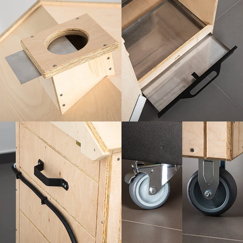 Udiareň dragON PLYWOOD NATURE – bezrámová, modulárna, s Wi‑Fi regulátorom, 320 l - 6