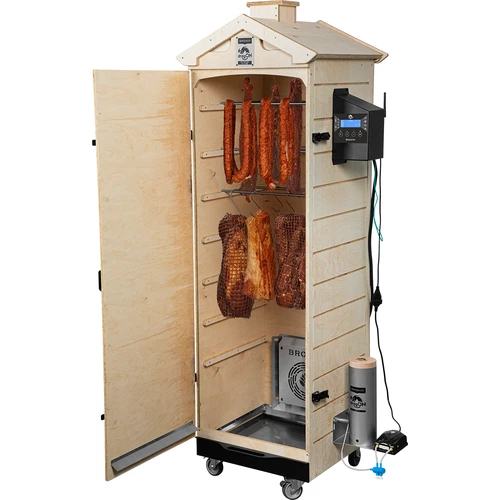 Údiareň dragON PLYWOOD NATURE – bezrámová, modulárna, s Wi‑Fi riadičom, 320 l - 4