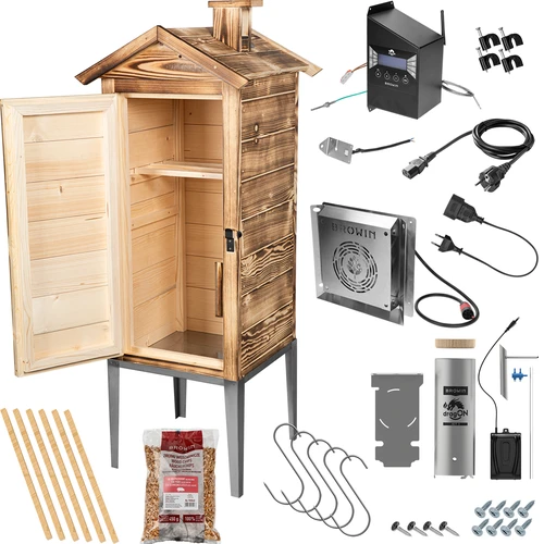 Udiareň s Wi‑Fi, 200 L – dragON WOOD 100IQ s elektrickým vykurovacím modulom a regulátorom, vykurovaná drevom - 3