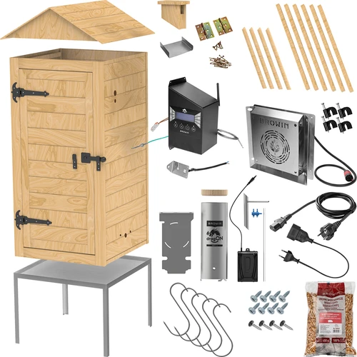 Údiarňa s Wi‑Fi, 200 l – dragON WOOD 100IQ s elektrickým ohrevným modulom a riadiacou jednotkou - 3