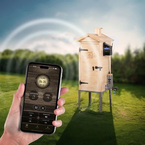 Údiarňa s Wi‑Fi, 200 l – dragON WOOD 100IQ s elektrickým ohrevným modulom a riadiacou jednotkou - 7