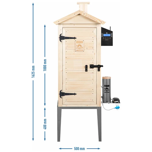 Údiarňa s Wi‑Fi, 200 l – dragON WOOD 100IQ s elektrickým ohrevným modulom a riadiacou jednotkou - 13