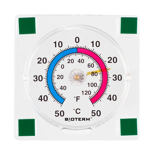 Univerzálny transparentný teplomer, samolepiaci (-50°C do +50°C)  - 1 ['univerzálny teplomer', ' samolepiaci teplomer', ' teplomer do interiéru', ' domáci teplomer', ' teplomer', ' izbový teplomer', ' teplomer s čitateľnou stupnicou', ' teplomer z plastu', ' teplomer na okno']