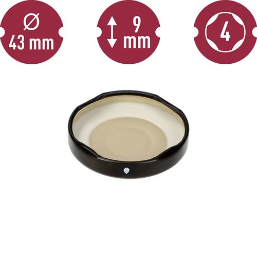 Uzáver fi 43/4 čierny - 10ks - 6 ['uzávery na poháre', ' uzáver 4 úchyty', ' viečka', ' uzávery', ' čierny uzáver', ' viečko na pohár', ' viečka na poháre', ' uzáver na pohár', ' uzávery na poháre fi 43', ' uzávery na poháre 4 úchytové', ' uzávery twist off', ' uzávery TO', ' uzávery 10 ks', ' uzávery na korenie', ' uzávery na fľaše na šťavy']