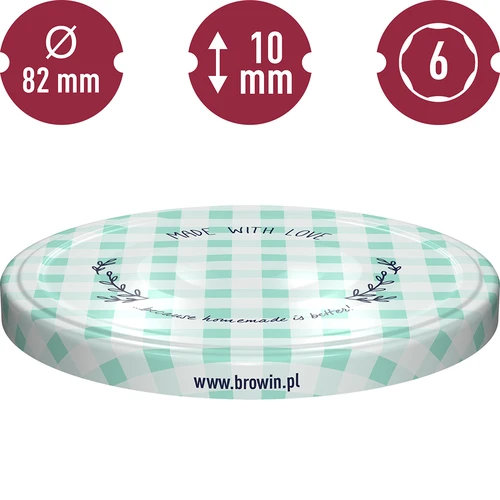 Uzáver fi 82/6 mriežka - 10 ks. - 10 ['uzávery', ' uzáver', ' na poháre', ' na džemy', ' na zaváraniny', ' na zaváranie', ' na domáce džemy', ' viečko', ' viečka']