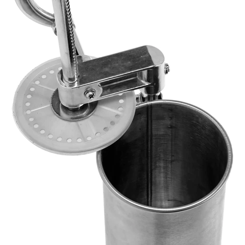 Vertikálna plnička 4 kg - 7 ['plnička na údeniny', ' plnička na klobásy', ' plnička na údeniny', ' vertikálna plnička', ' striekačka na klobásy', ' striekačka na mäso', ' domáca plnička', ' gastronomická plnička', ' mäsiarsky nástroj', ' plnička na klobásy', ' údenárska plnička', ' vertikálna plnička']