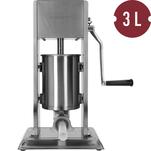Vertikálna plnička premium 3 L - 4 ['plnička na klobásy', ' vertikálna plnička', ' najlepšia plnička na klobásy', ' stroj na klobásy', ' stroj na výrobu klobás', ' stroj na výrobu klobás', ' súprava na výrobu klobás', ' plnička na klobásy', ' mäsová plnička', ' vertikálna plnička', ' lieviky na plničky', ' inovatívna mäsová plnička', ' plnička na 3 L', ' domáca výroba klobás', ' domáca plnička']