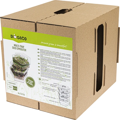 Viacúrovňová klíčkovnica Niezłe Ziółko so semenami reďkovky - 21 ['zdravé klíčky', ' domáca pestovanie klíčkov', ' klíčky produkt vegánsky', ' pestovanie klíčkov doma', ' klíčky reďkovky', ' pestovanie klíčkov', ' semená reďkovky', ' súprava klíčkovnica so semenami', ' klíčkovnica']