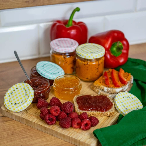 Viečko fi 66 mriežka - 10 ks. - 12 ['na zaváranie', ' na poháre', ' viečko', ' viečka', ' na zaváranie', ' domáci džem', ' uzáver', ' uzávery', ' fi 66', ' fi66']