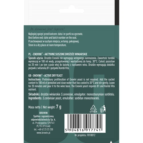 Vínne kvasinky Enovini® - 2 ['kvasinky enovini', ' aktívne sušené vínne kvasinky', ' vínne kvasinky', ' kvasinky na víno', ' sušené vínne kvasinky', ' sušené kvasinky', ' sušené kvasinky na víno', ' kvasinky na biele víno', ' kvasinky na červené víno']