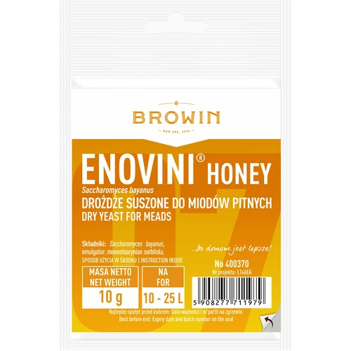 Vínne kvasnice Enovini® HONEY, 10 g  - 1 ['kvasnice na medovinu', ' kvasnice na med', ' ako vyrobiť medovinu']