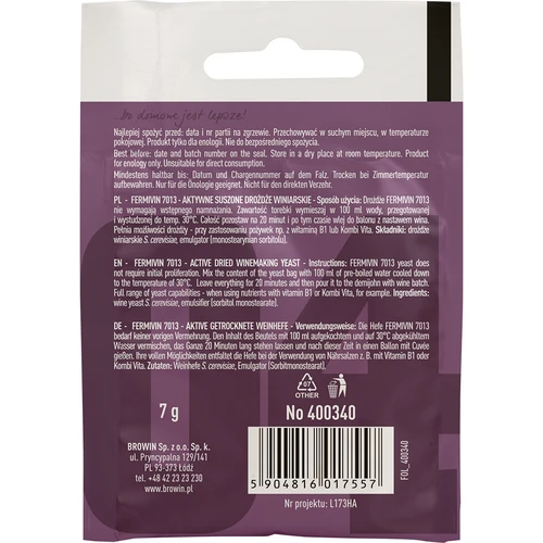 Vínne kvasnice Fermivin 7013, 7 g - 2