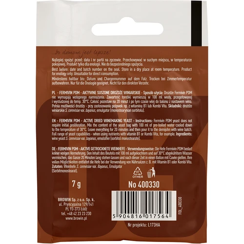 Vínne kvasnice Fermivin PDM, 7 g - 2